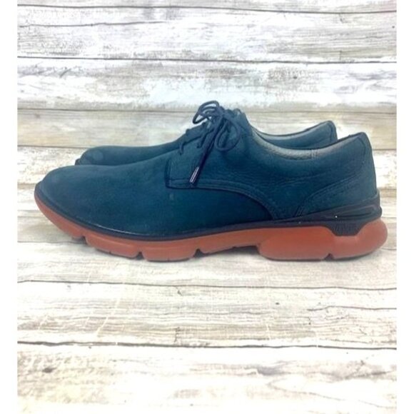 Johnston & Murphy XC4 Waterproof Navy Blue Suede Oxfords Size 11M - Picture 7 of 9